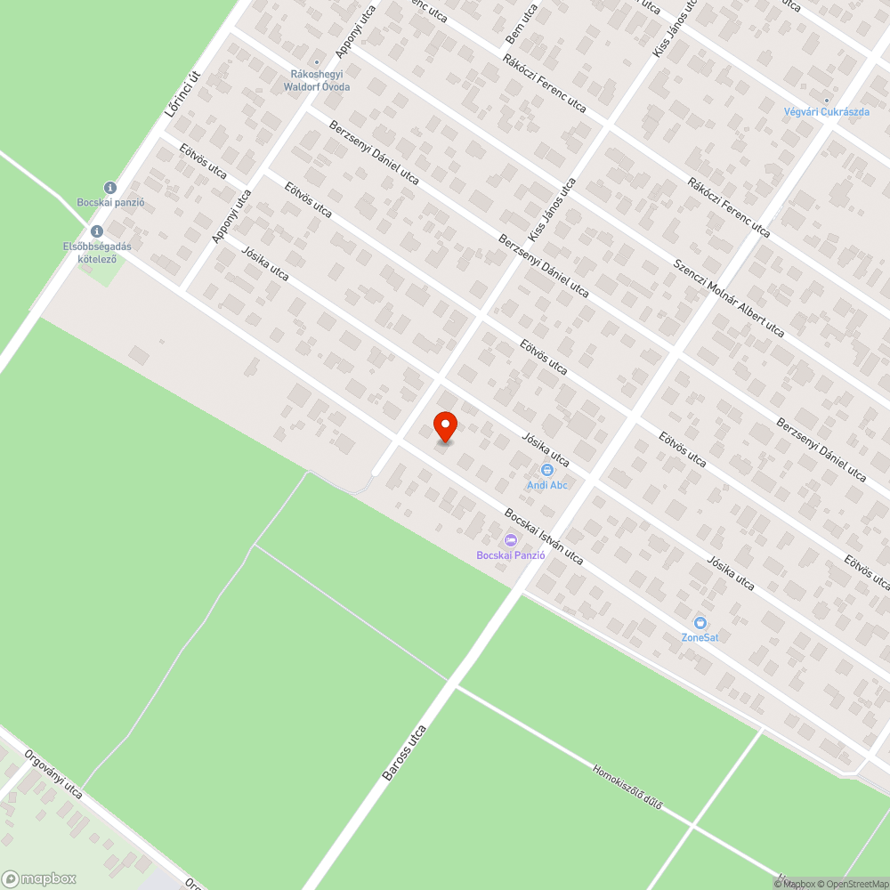 Járdára lógó faágak bejelentés helye