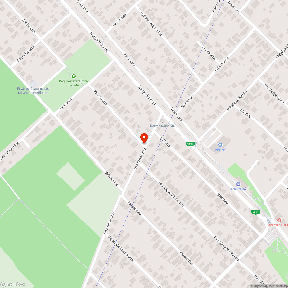 Hiányzó kikerülési irányt jelző tábla bejelentés helye