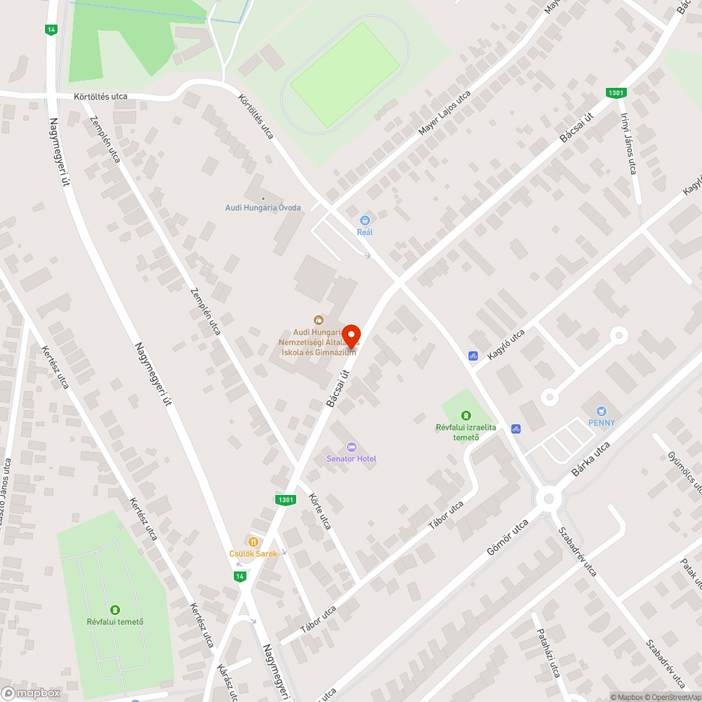 Beázó buszmegálló bejelentés helye