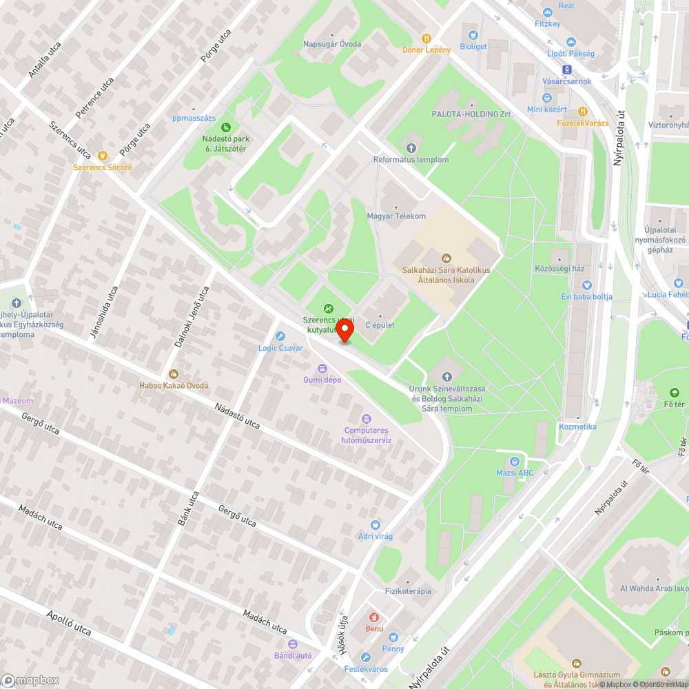 Gyorshajtás a Szerencs utcán bejelentés helye