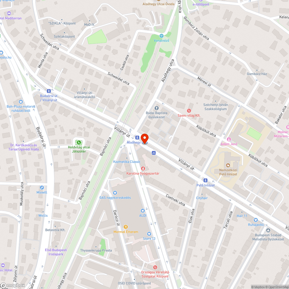 Bubi bejelentés helye