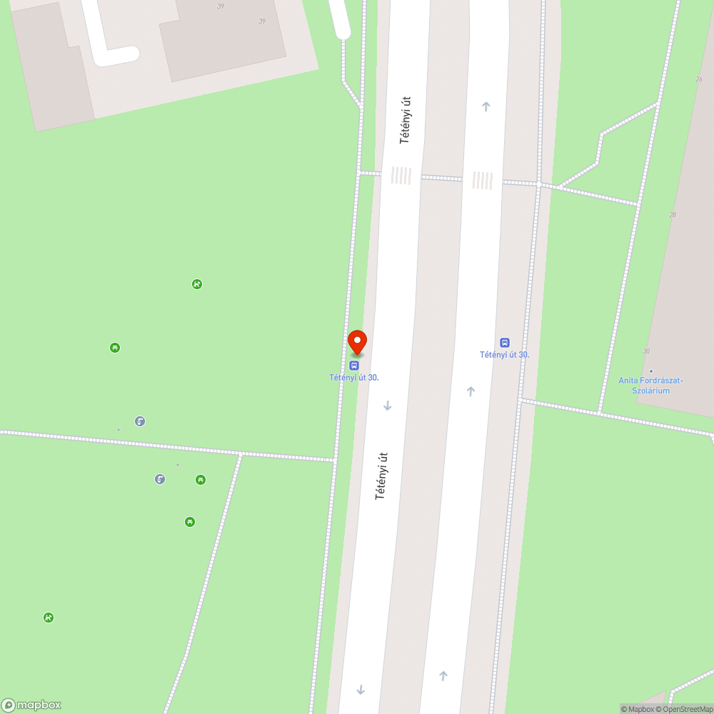 Buszmegálló esőbeálló bejelentés helye