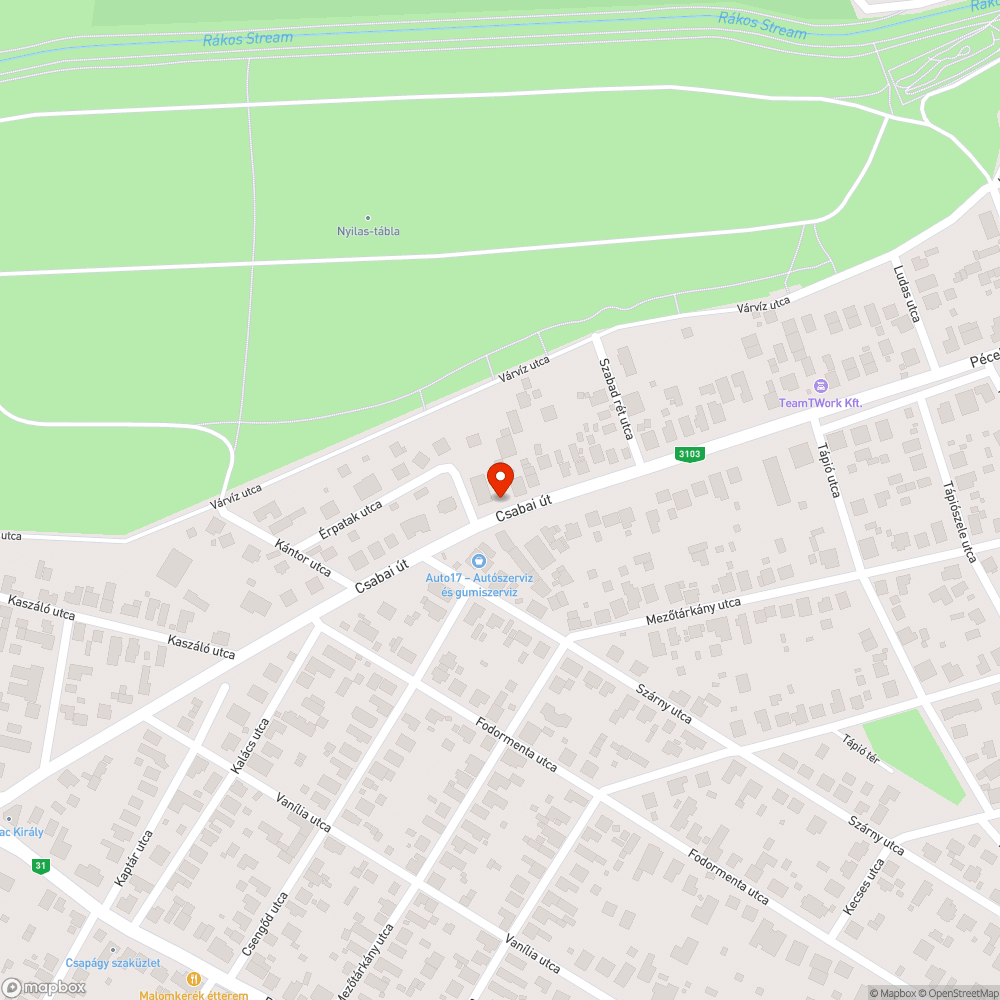 Szétdobált csikk - Csabai u. bejelentés helye