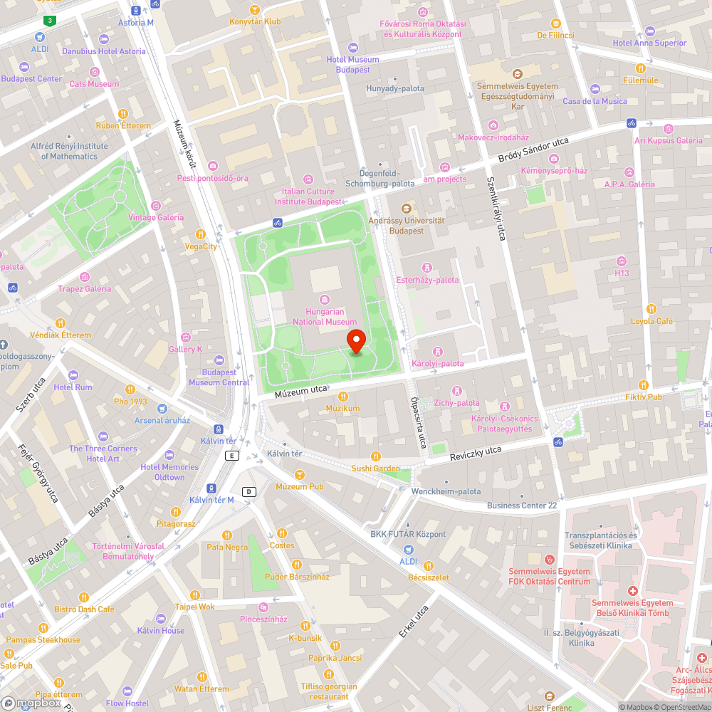 Múzeumkert - játszótér bejelentés helye