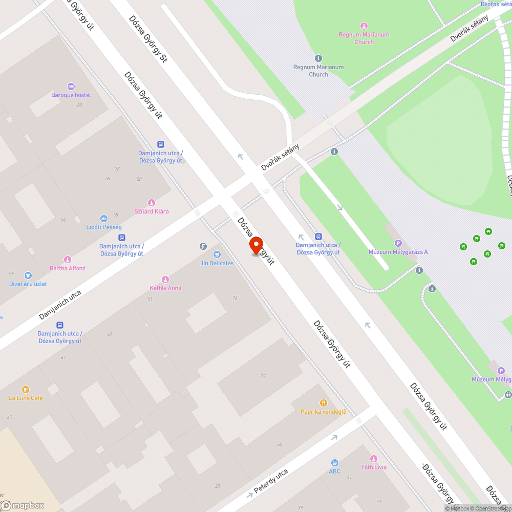 Méteres gaz - Damjanich bejelentés helye