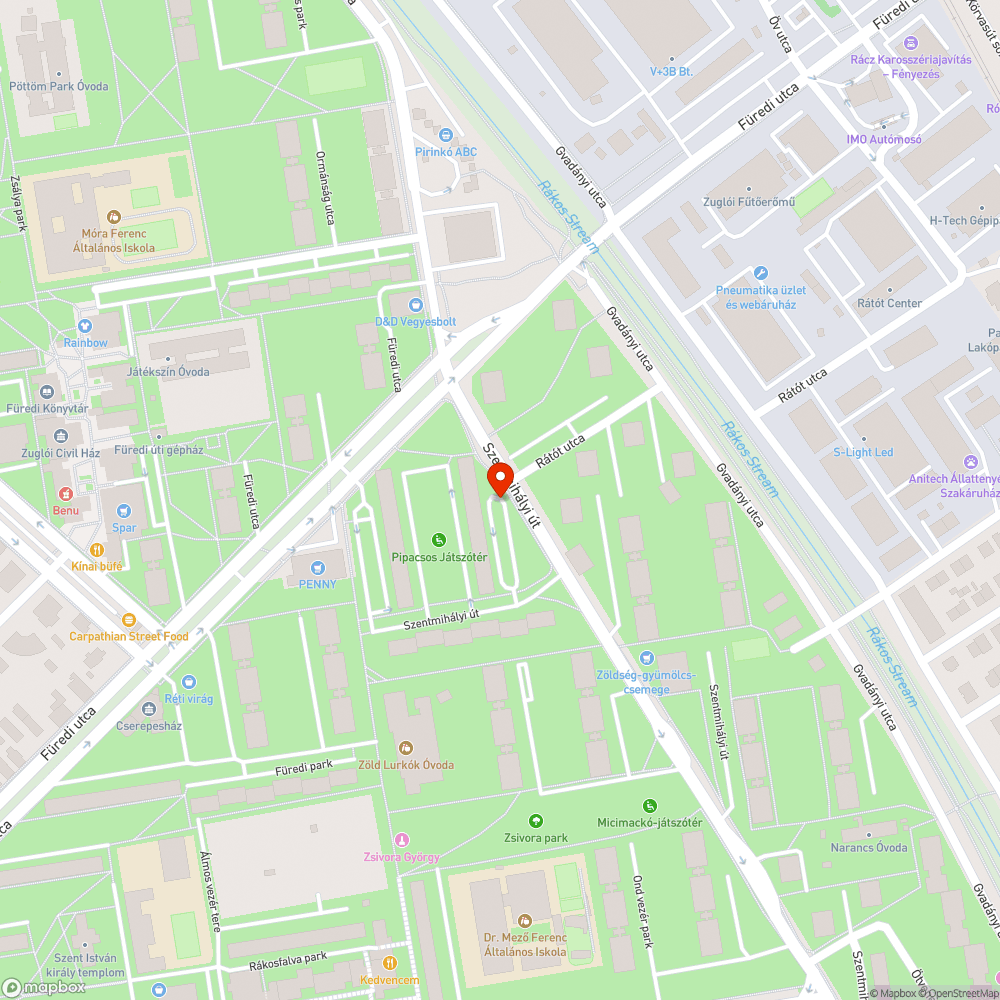 Hiányzó aszfalt a csatornarács körül - Szentmihályi u. bejelentés helye