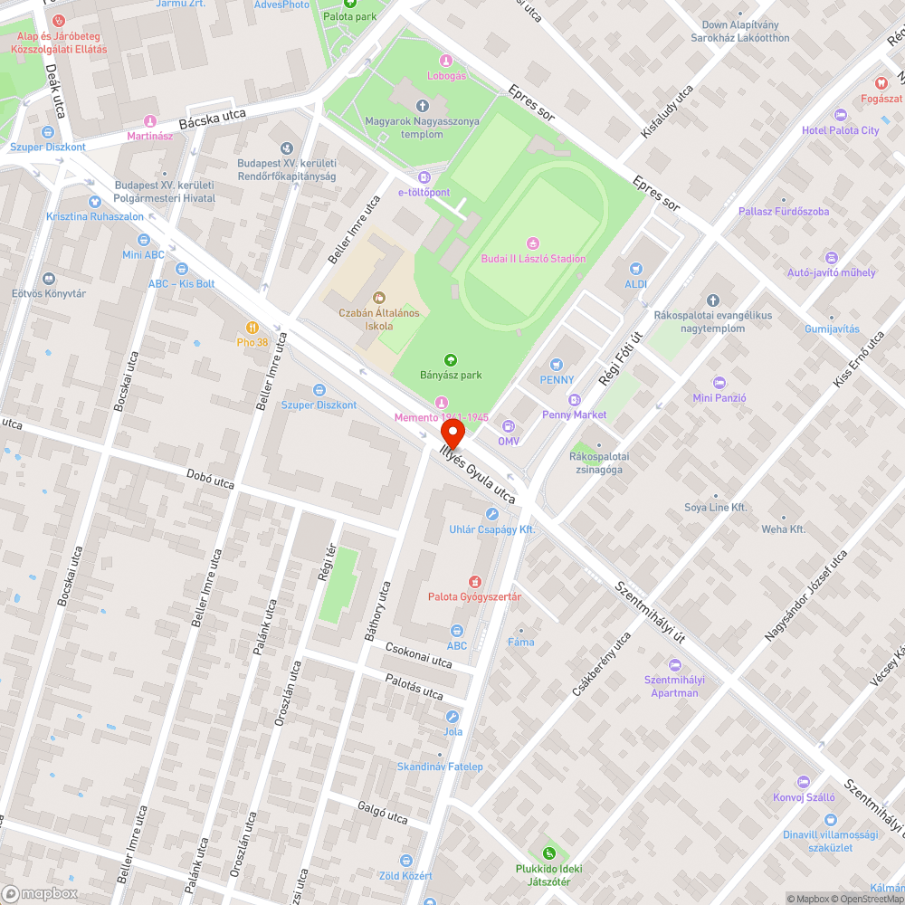 Kátyúk a visszafordítóban bejelentés helye