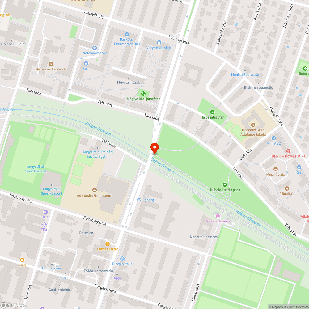 Kidöntött park tábla bejelentés helye