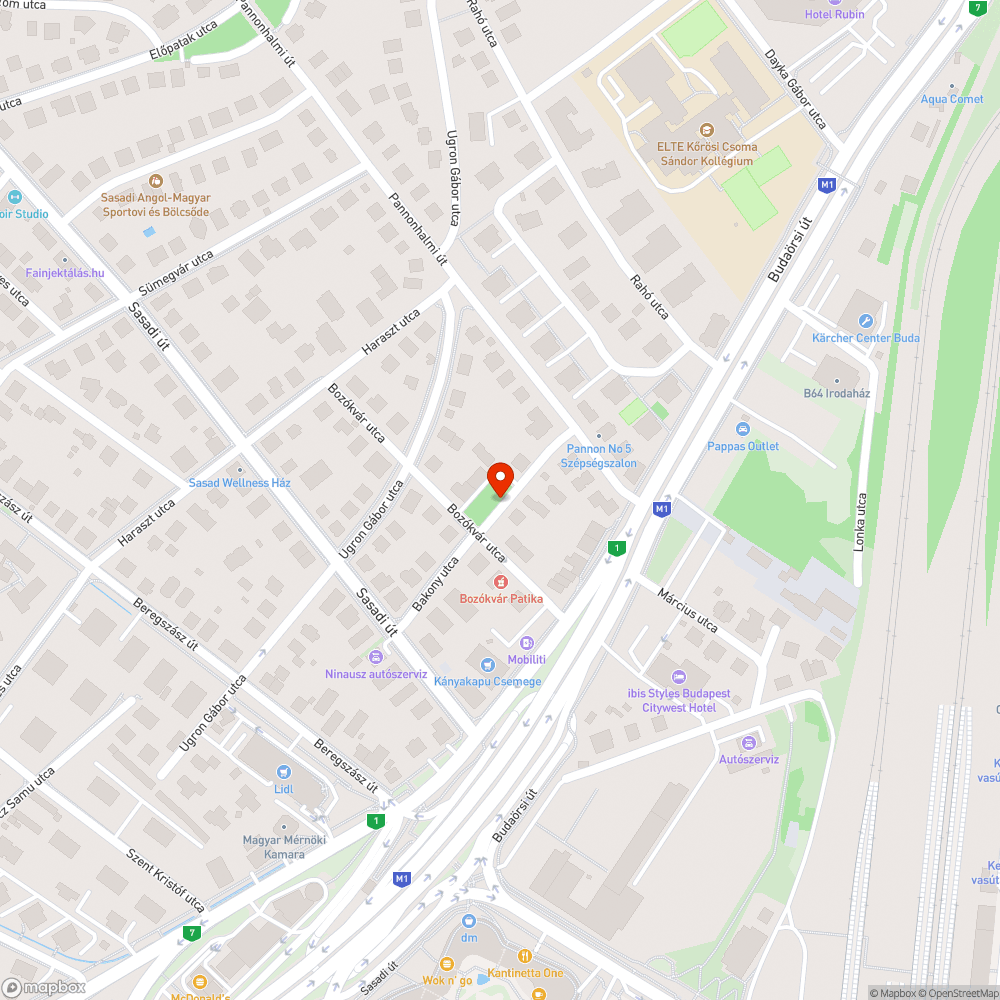 Bakony utca kidőlt fa bejelentés helye