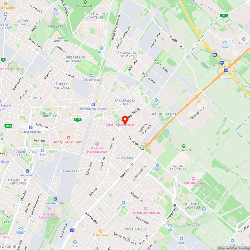 Elhagyott roncs bejelentés helye