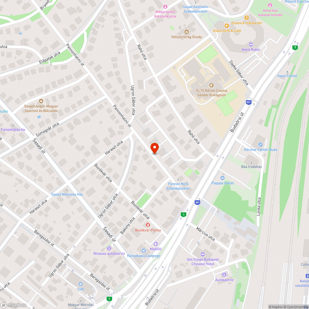 Pannonhalmi út törött zöld Opel Astra Caravan bejelentés helye