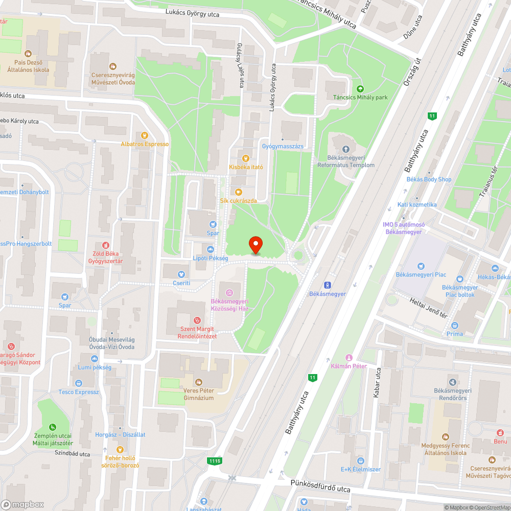 Üres fahelyek a Csobánka téren bejelentés helye