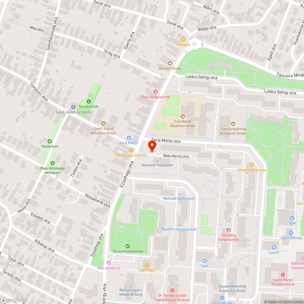 Felborult közműszekrény bejelentés helye