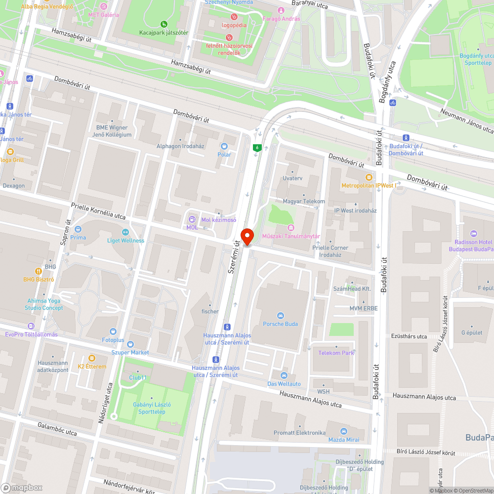 Beforgatott KRESZ tábla a Szerémi út - Prielle Kornélia utca DK-i sarkon bejelentés helye