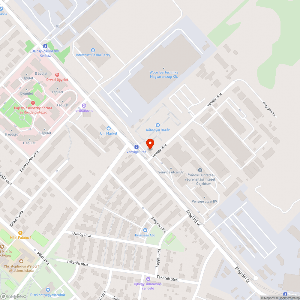 Egy graffitis koszos Elmű építmény bejelentés helye