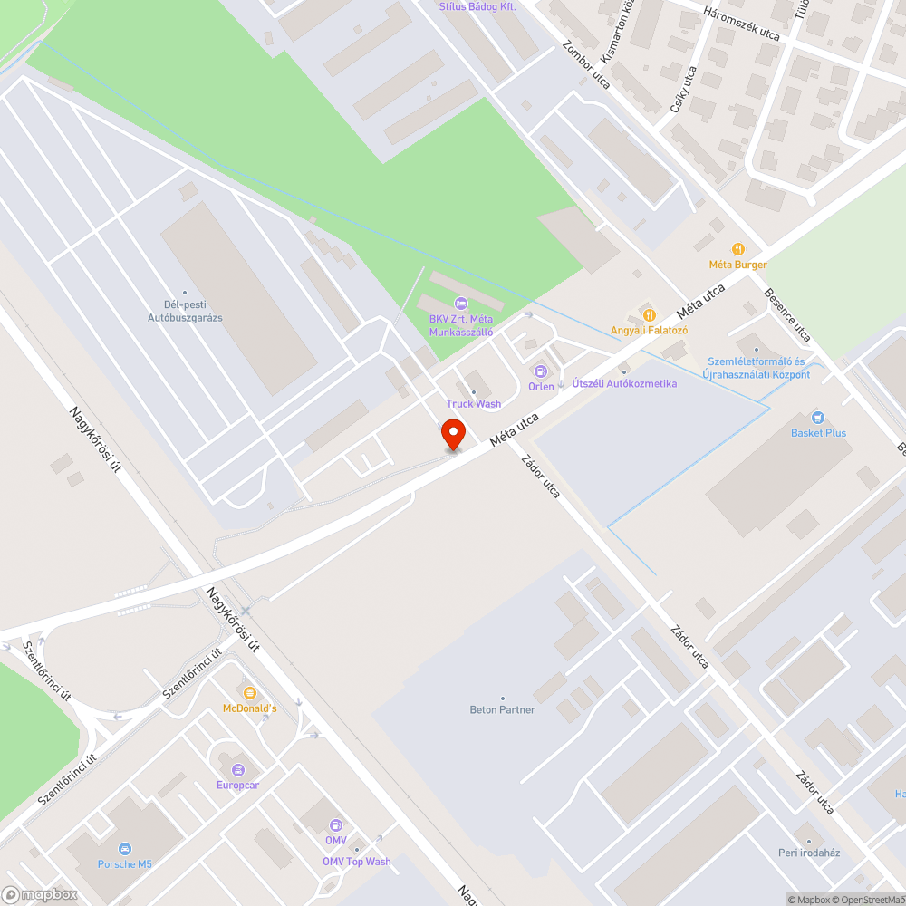 Eldugult vízelvezetők Méta utca felüljáró bejelentés helye