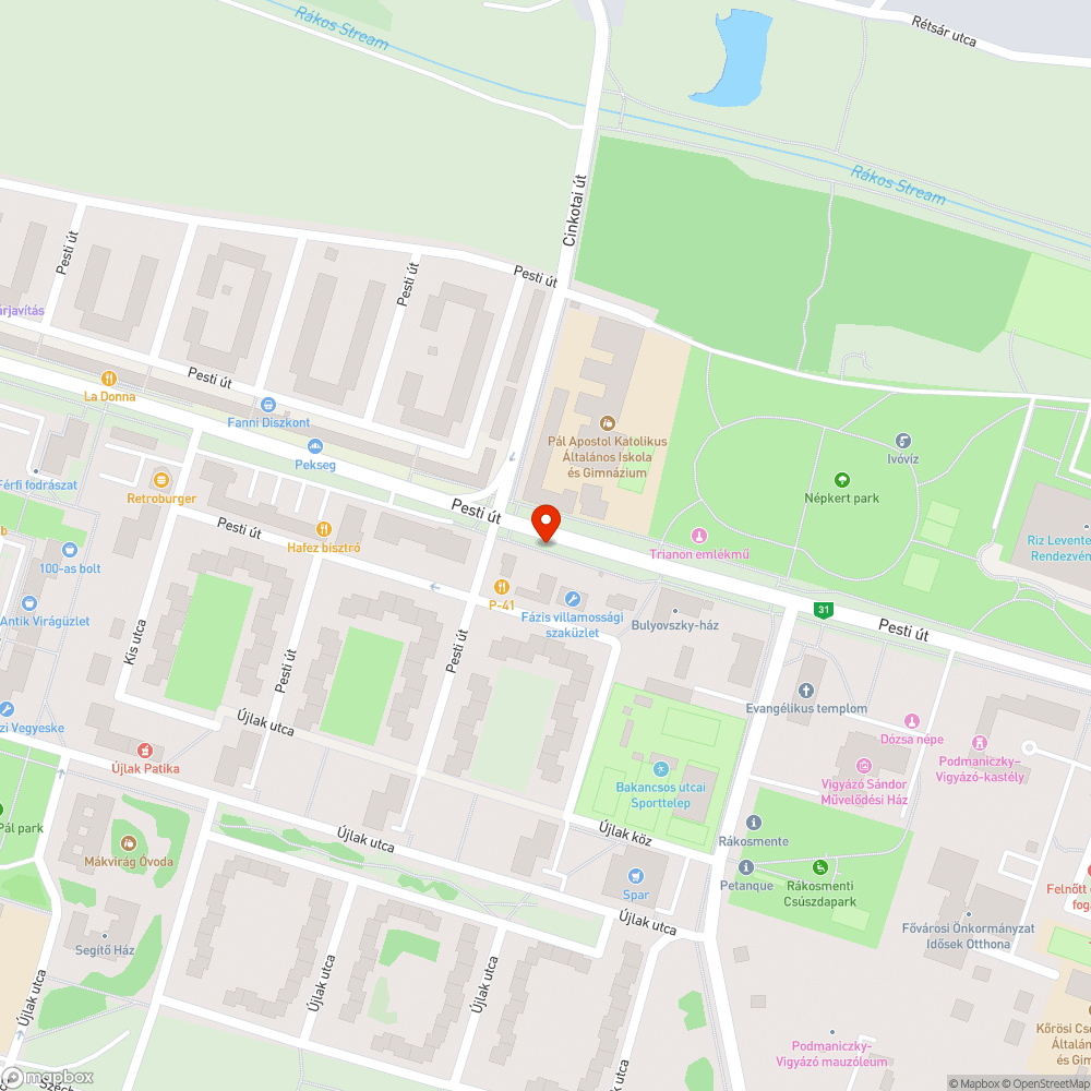 Járműszerű képződmény bejelentés helye