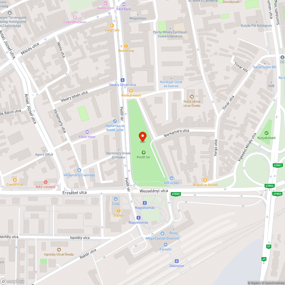 Beszakadt burkolat bejelentés helye