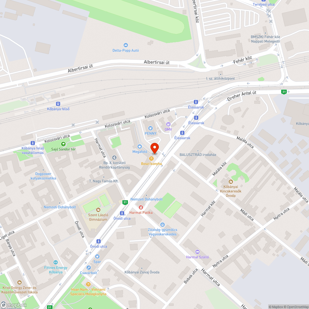 Hiányzó fa bejelentés helye