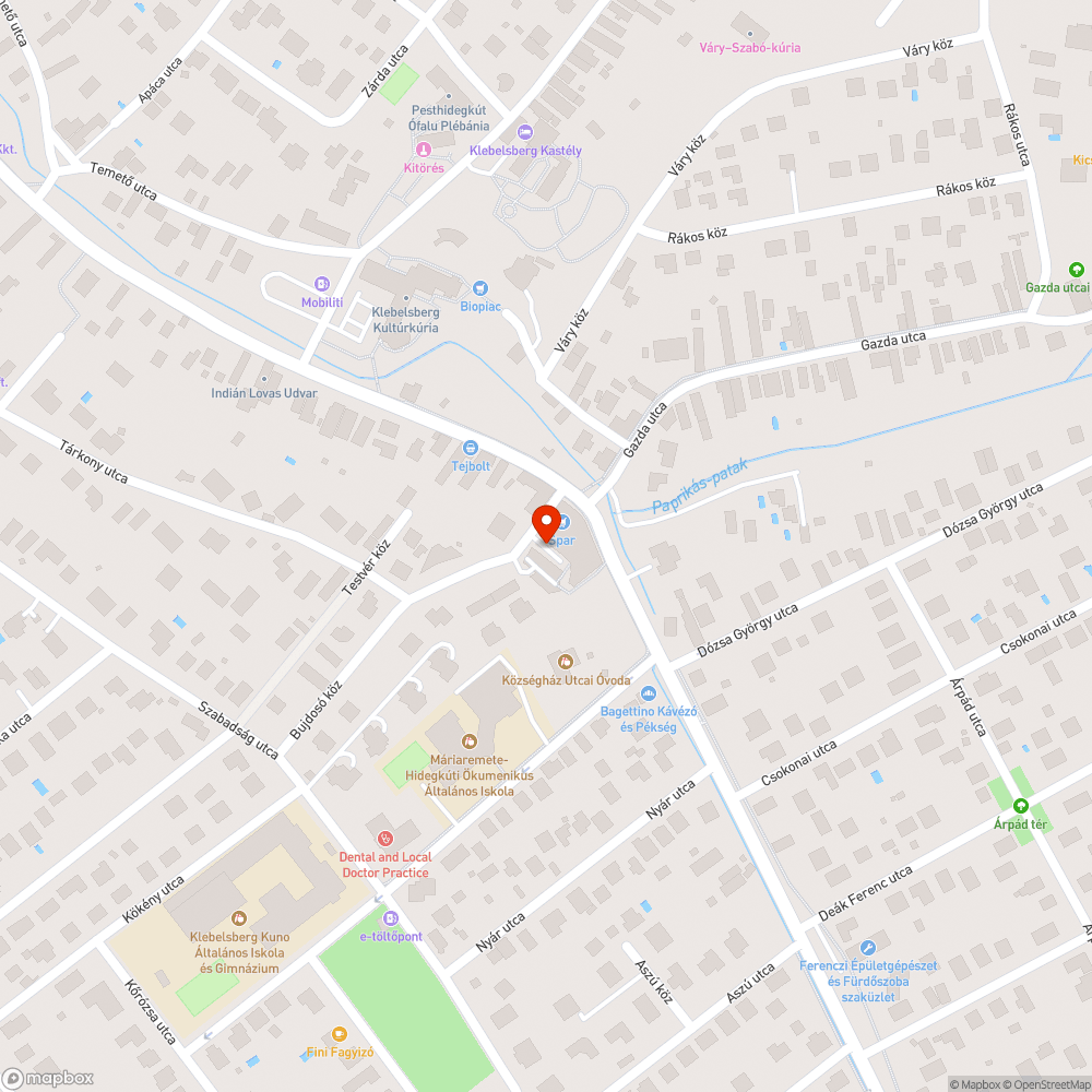 Felnőtt kerékpárok tárolása a Széphalom Bevásárlóközpontnál bejelentés helye