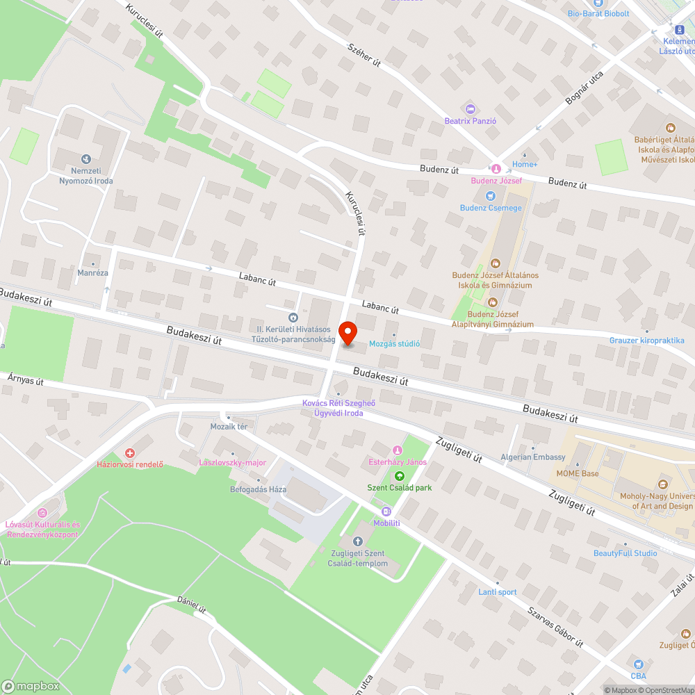 Baleset utáni koszos járda bejelentés helye