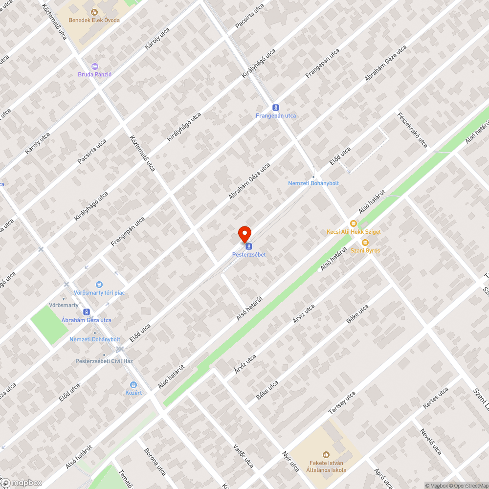 Hiányos pad bejelentés helye