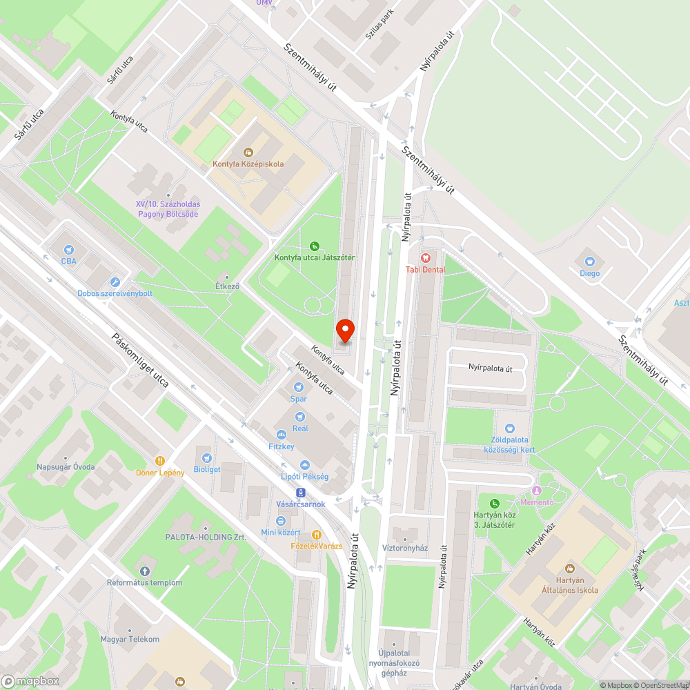 Roncs autó bejelentés helye