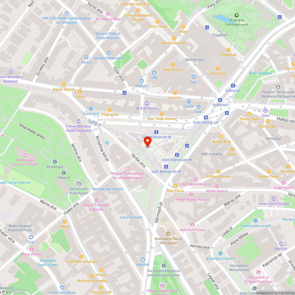 WC csésze a megállóban bejelentés helye