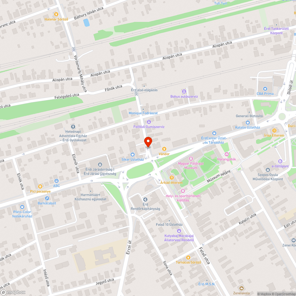 Legyalult tábla bejelentés helye