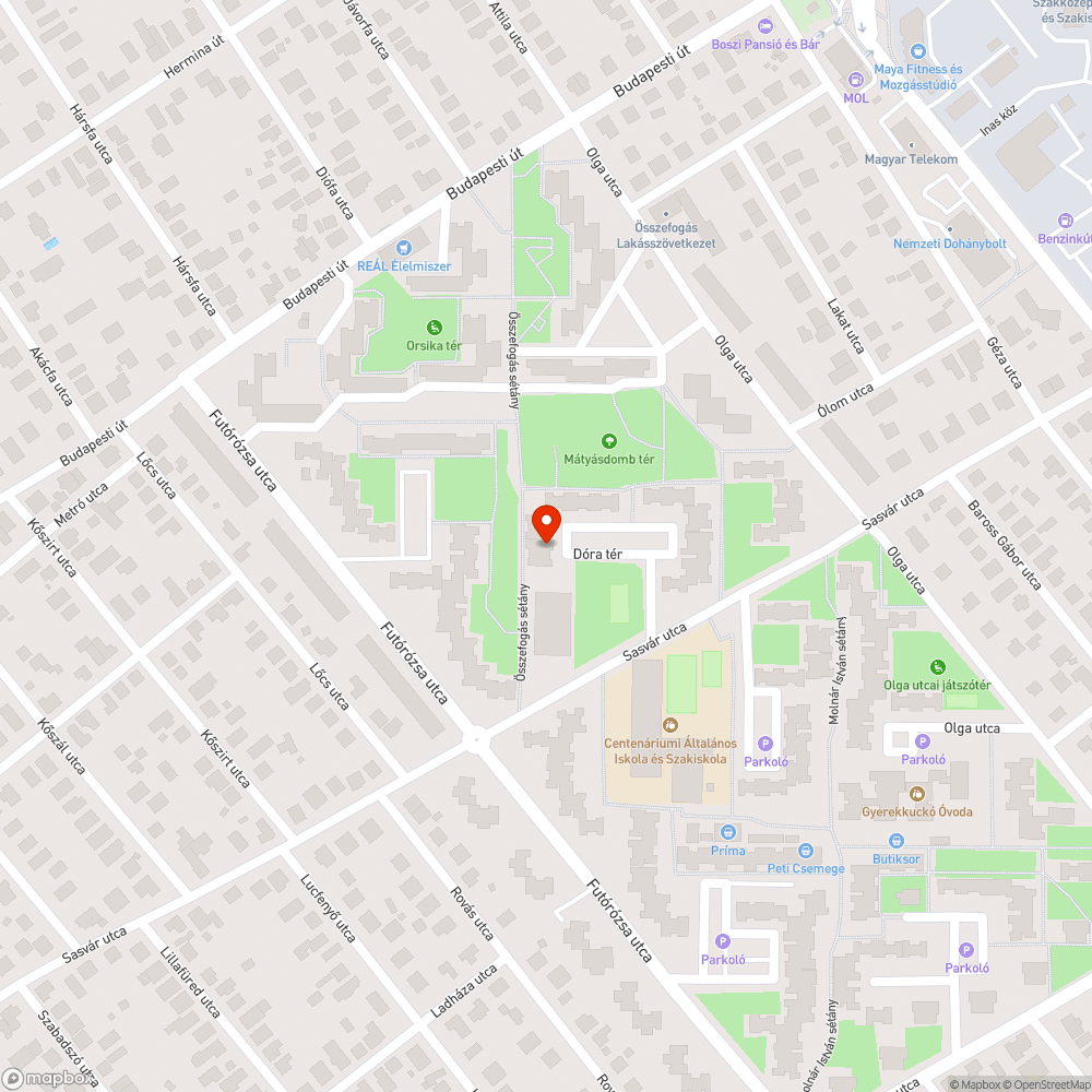 Elhagyott jármű bejelentés helye