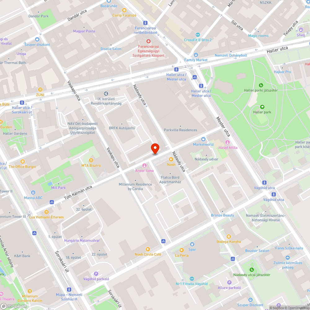 Tájidegen növényzet a zöldsávban bejelentés helye