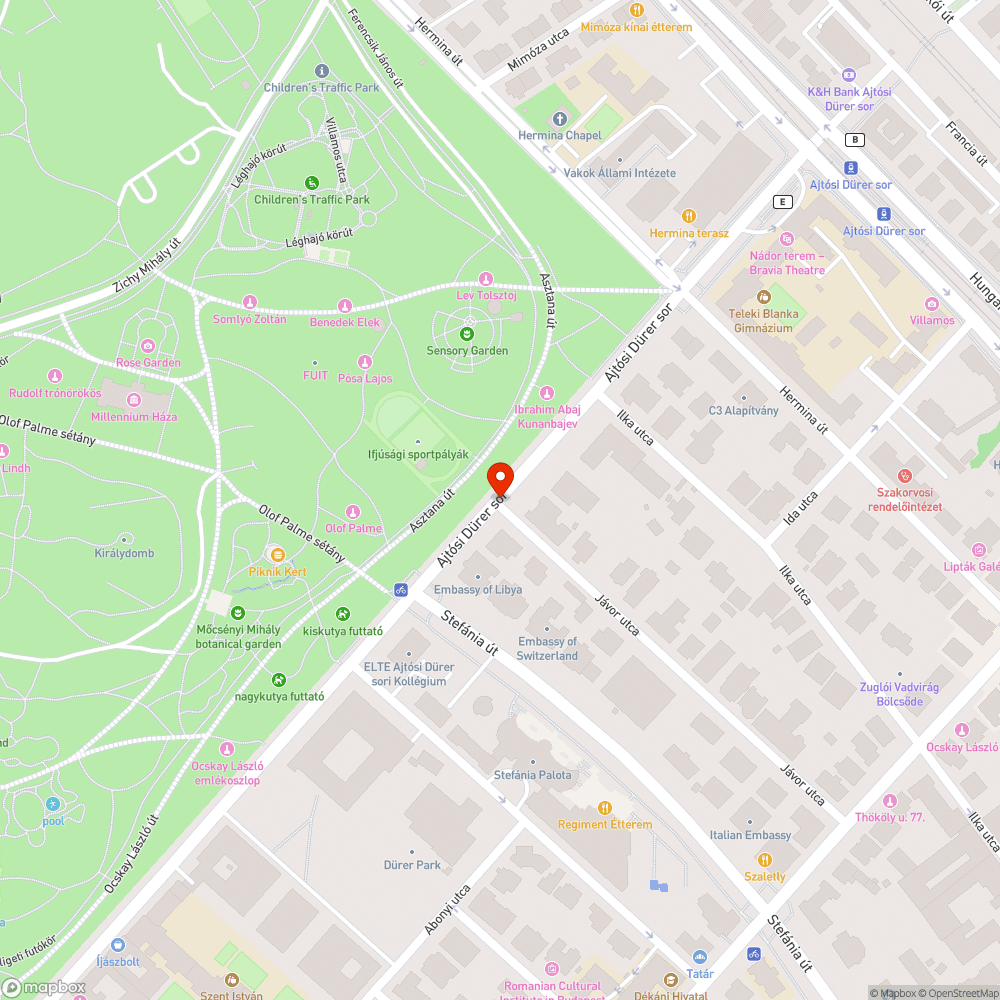 Balesetveszélyes kerékpározás bejelentés helye