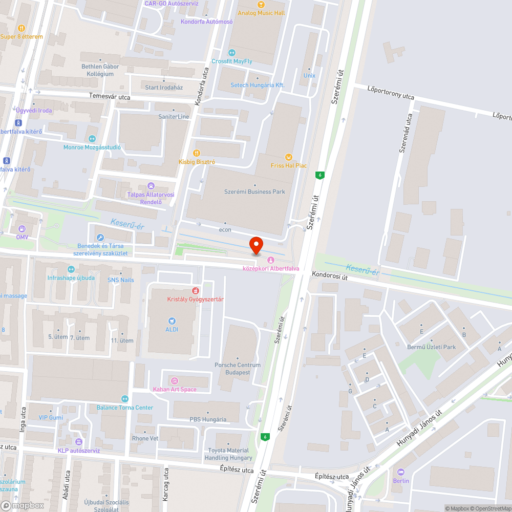 Rendszám nélküli, törött Smart bejelentés helye