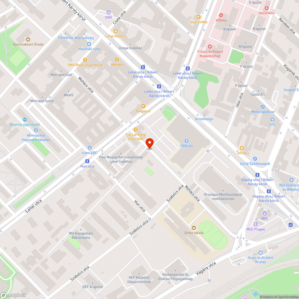 Szemetes utca bejelentés helye