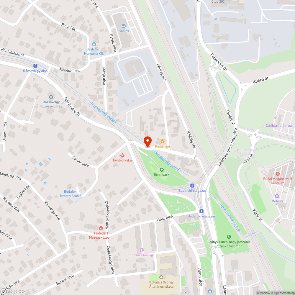 Parkoló helyett az úton bejelentés helye