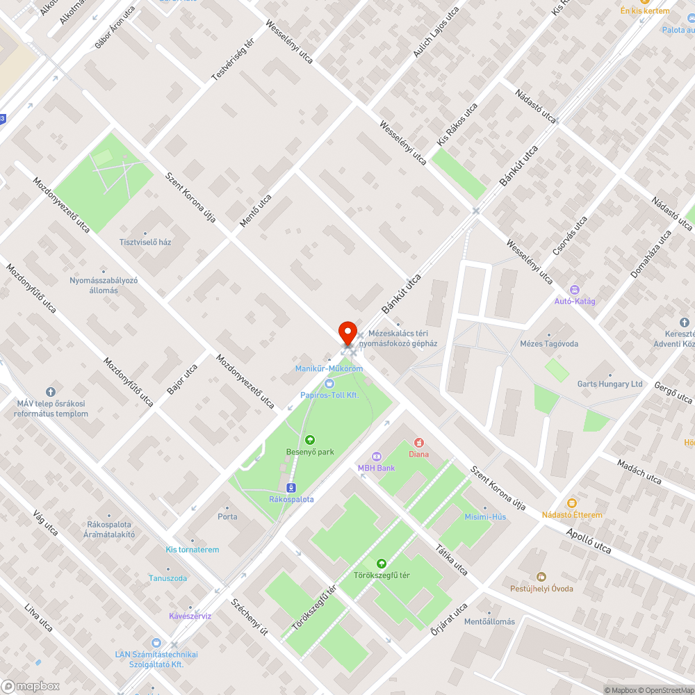 Beszakadt fedlap bejelentés helye