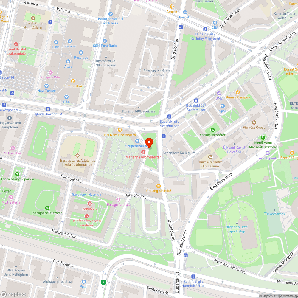 Kiszáradt fa bejelentés helye