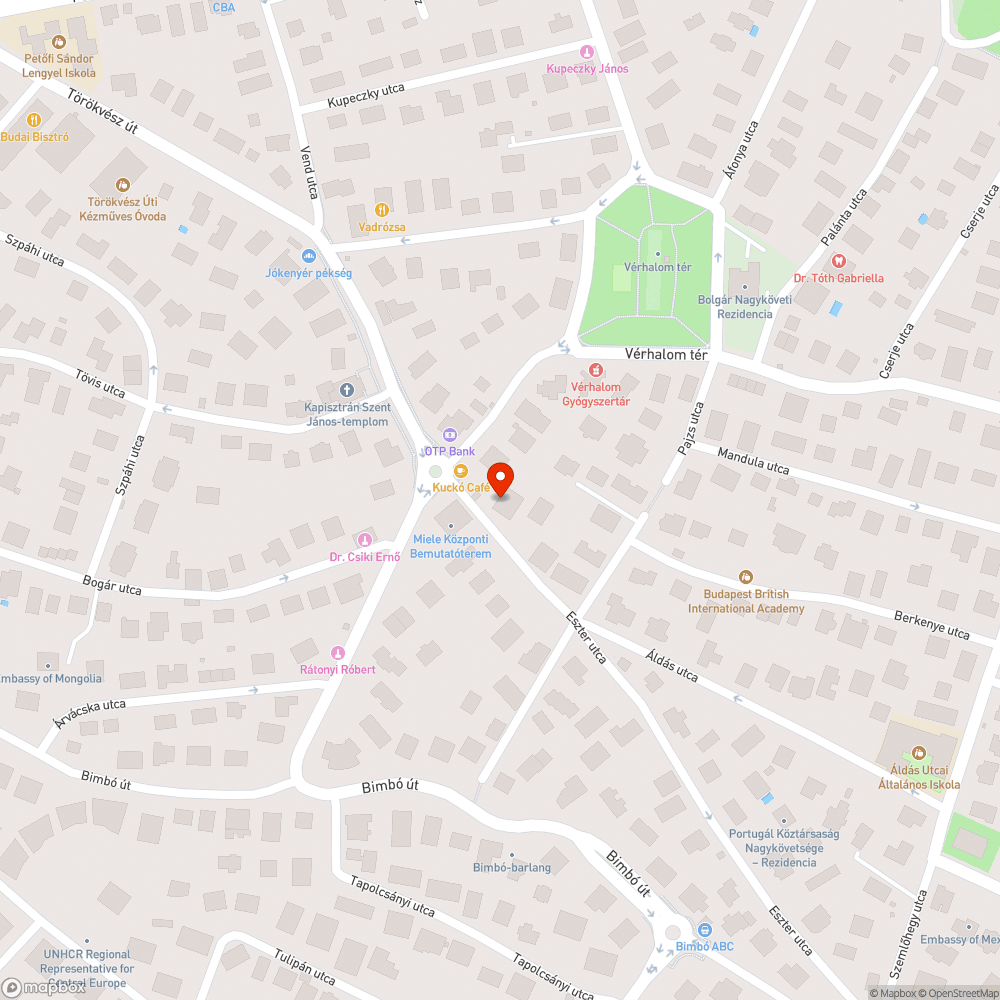 Hiányzó fa bejelentés helye