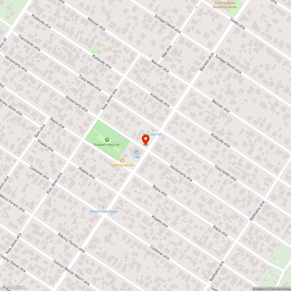 Elkorhadt, veszélyes fa bejelentés helye