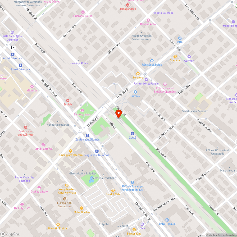 Zugló vasútállomás vágány köze szemetes bejelentés helye