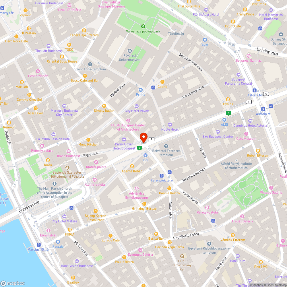 Eldőlő tábla bejelentés helye