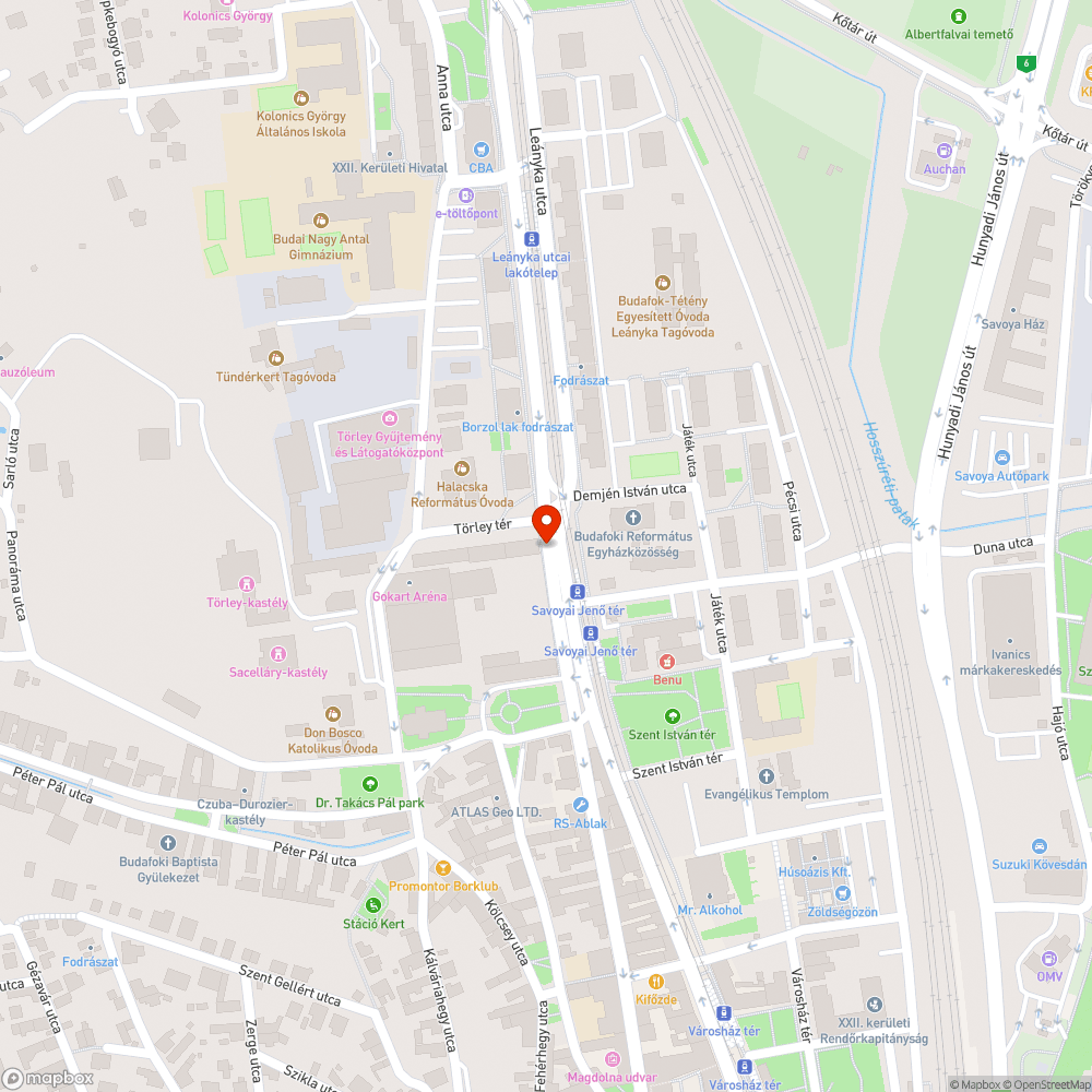 Régi úthiba bejelentés helye