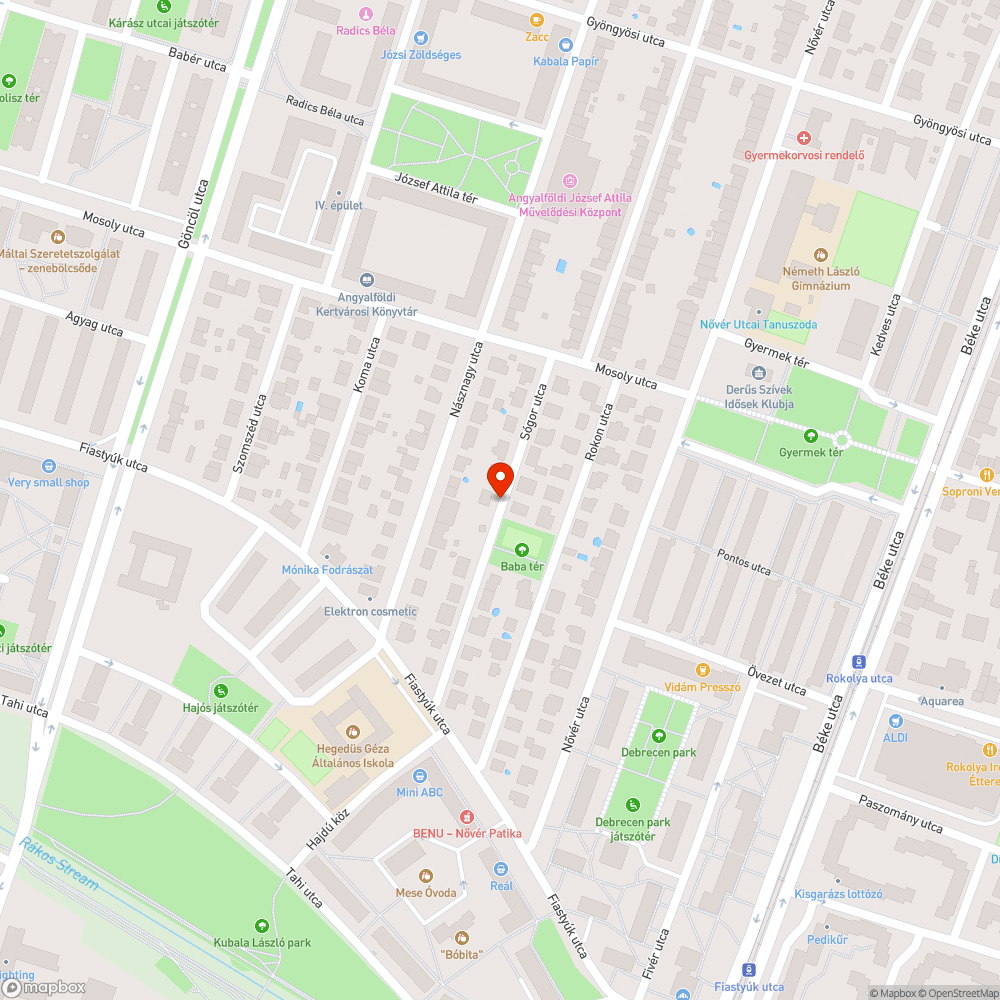 Kiszáradt facsemete bejelentés helye