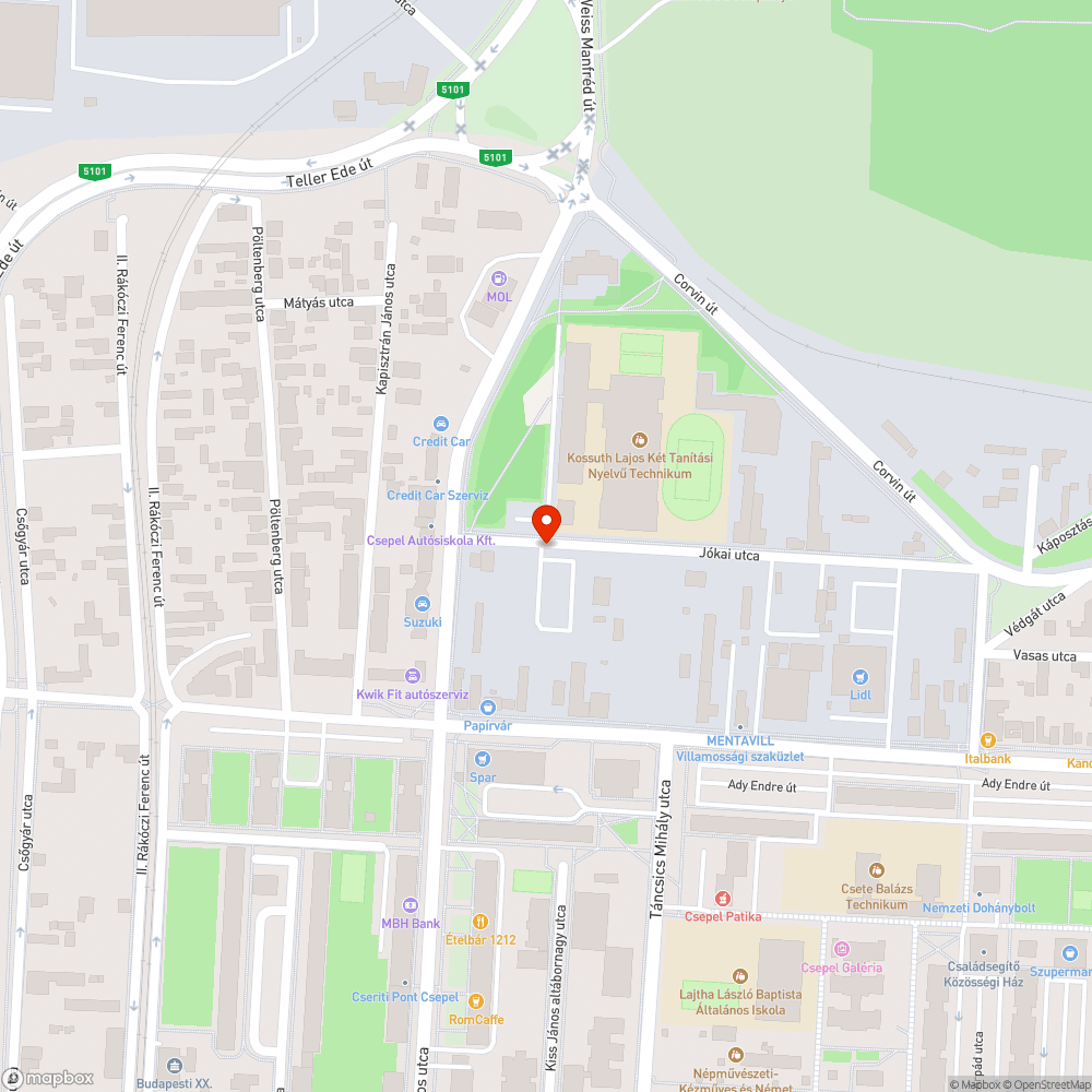 Kiásott gödör bejelentés helye