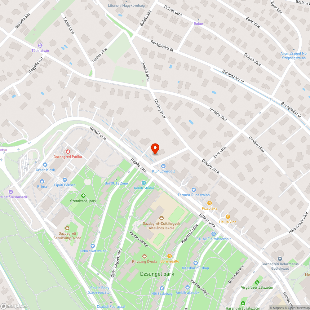 Megrongált utcatábla bejelentés helye