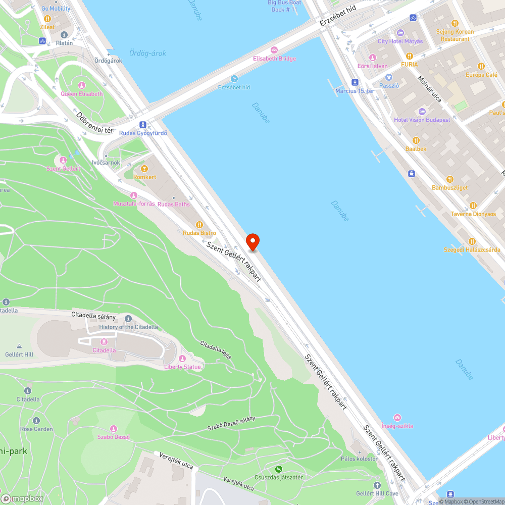 Veszélyes közös biciklisáv a gyalogosokkal bejelentés helye