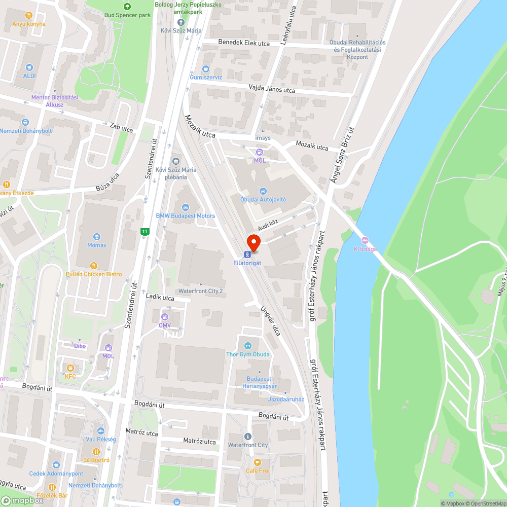 Firkás, rongált váró bejelentés helye