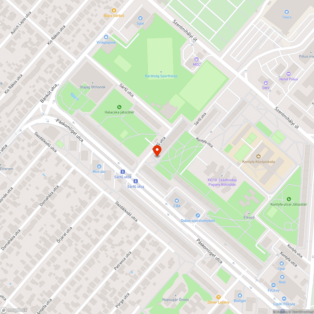 Leszakadt kuka bejelentés helye