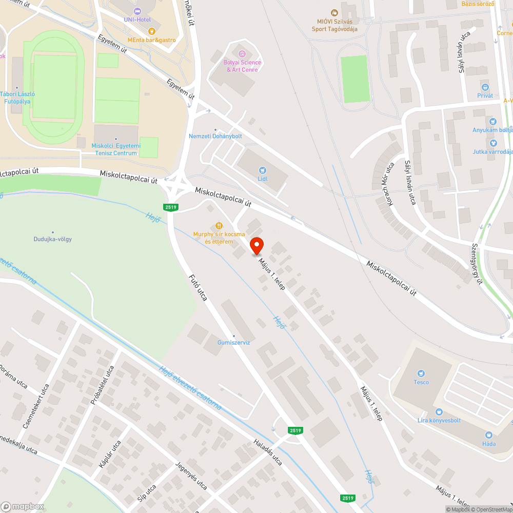 Parkoló helyet foglal bejelentés helye