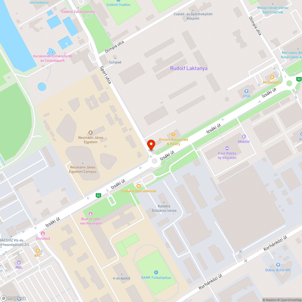 Magas tábla bejelentés helye